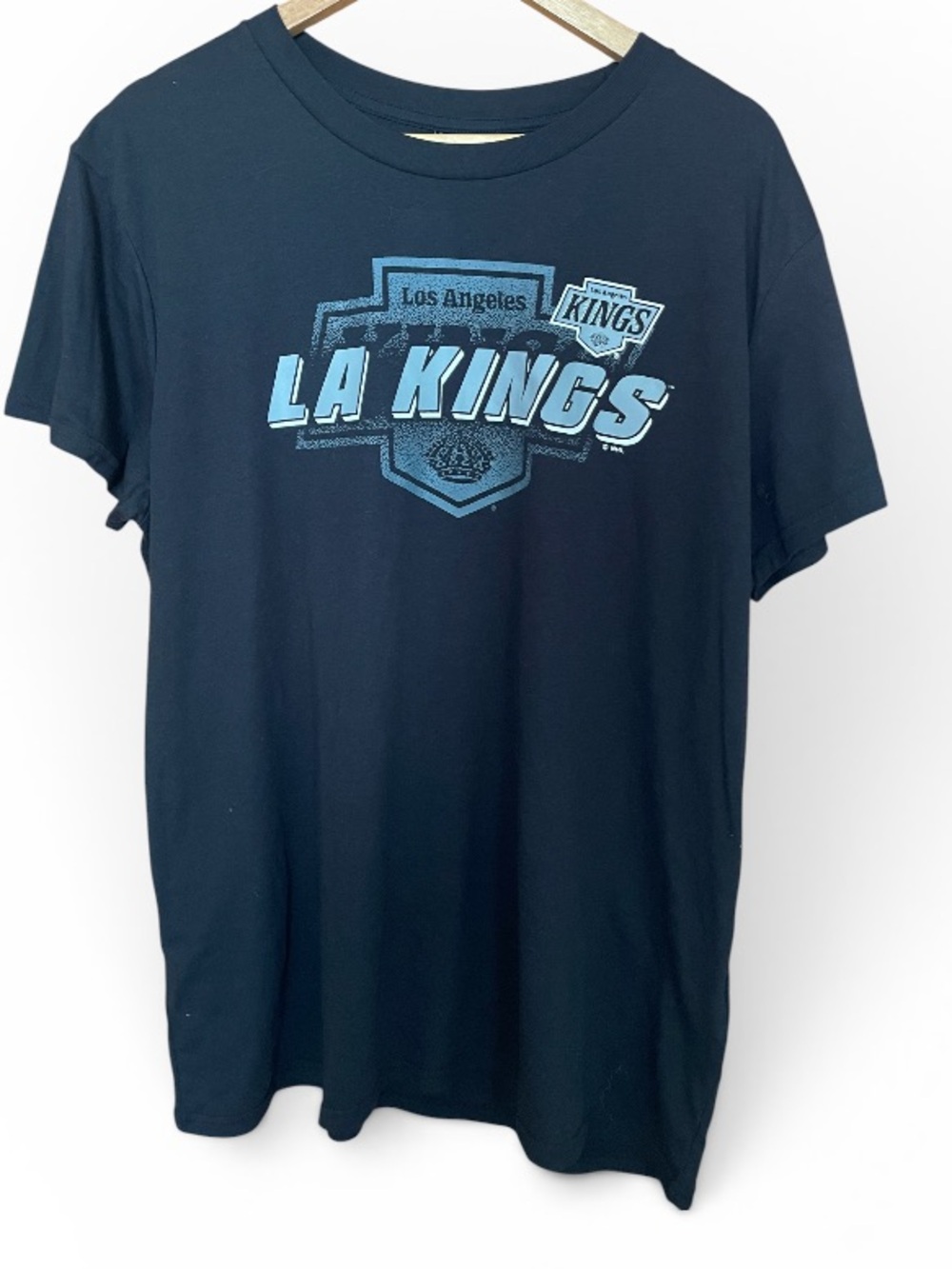 NHL‎ Los Angeles Kings Fitted Black Short-Sleeve Graphic Tee XL